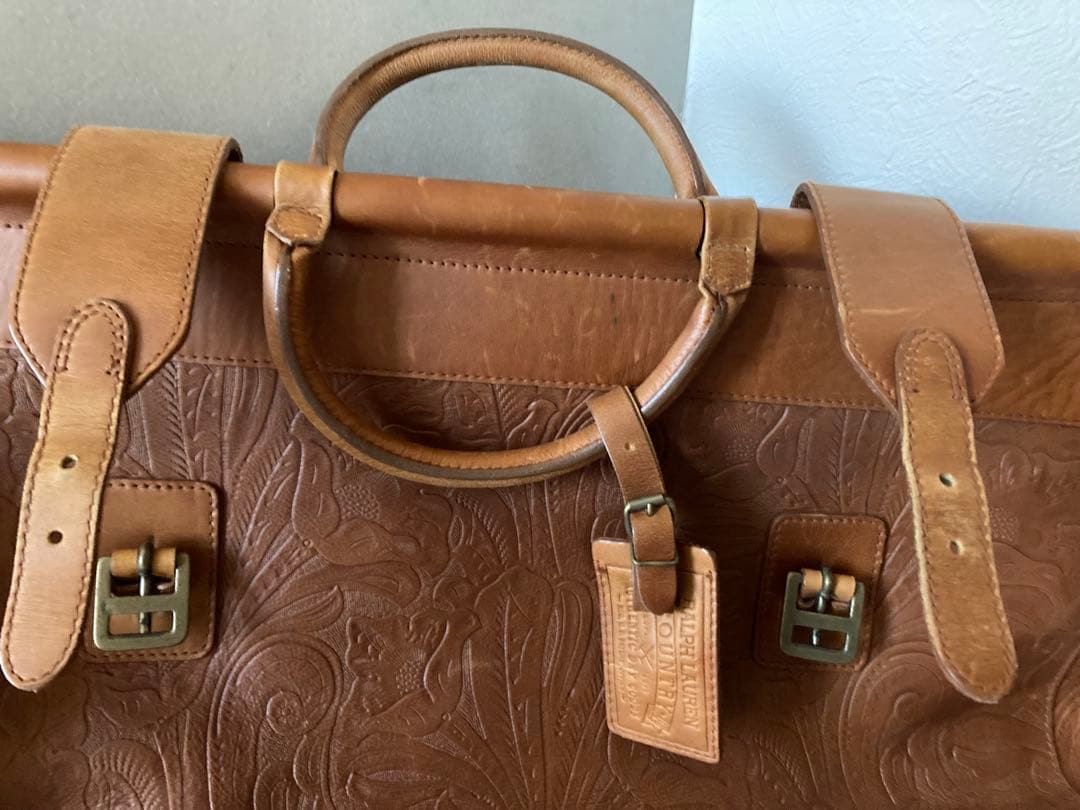 ラルフローレン　革製旅行鞄