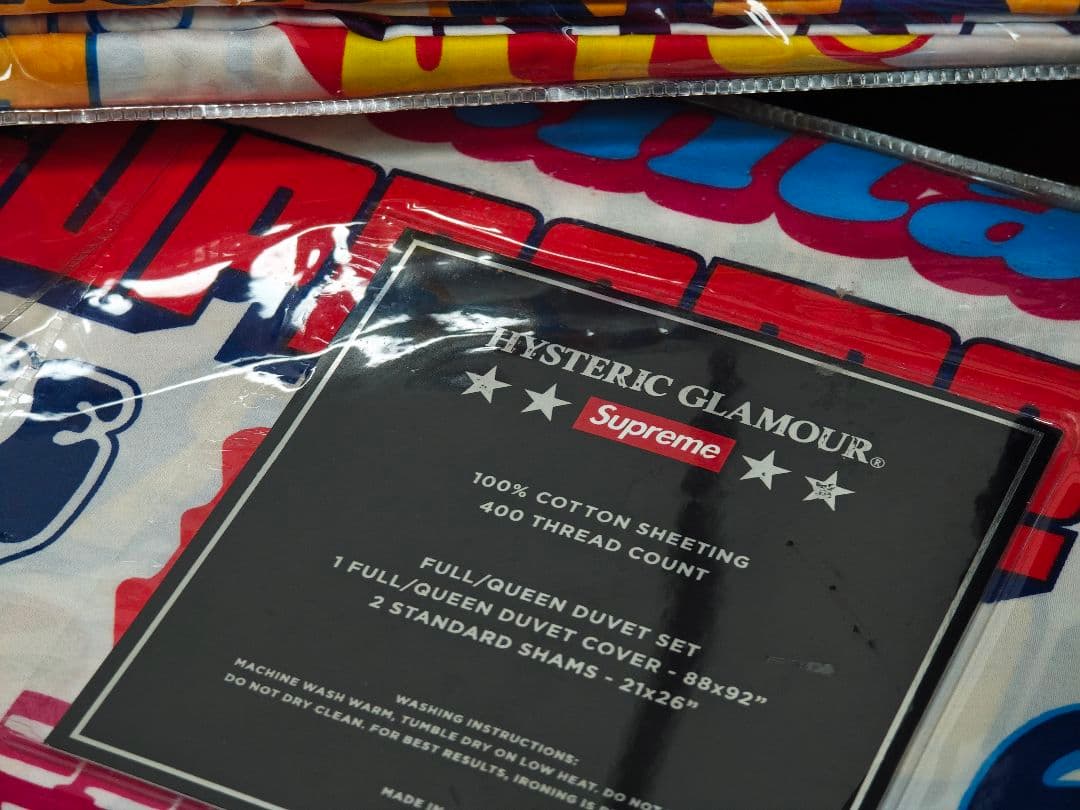 SUPREME コラボ HYSTERIC デュベカバーセット 掛け布団と枕カバー