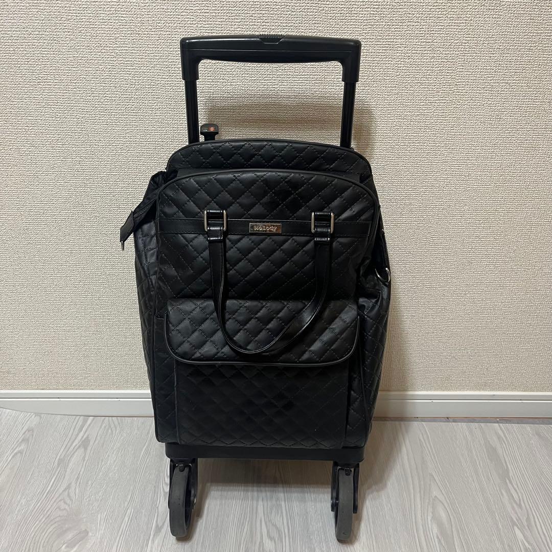 【美品】SHIMA ショッピングカート メロディ　スムーズST シルバーカー 黒