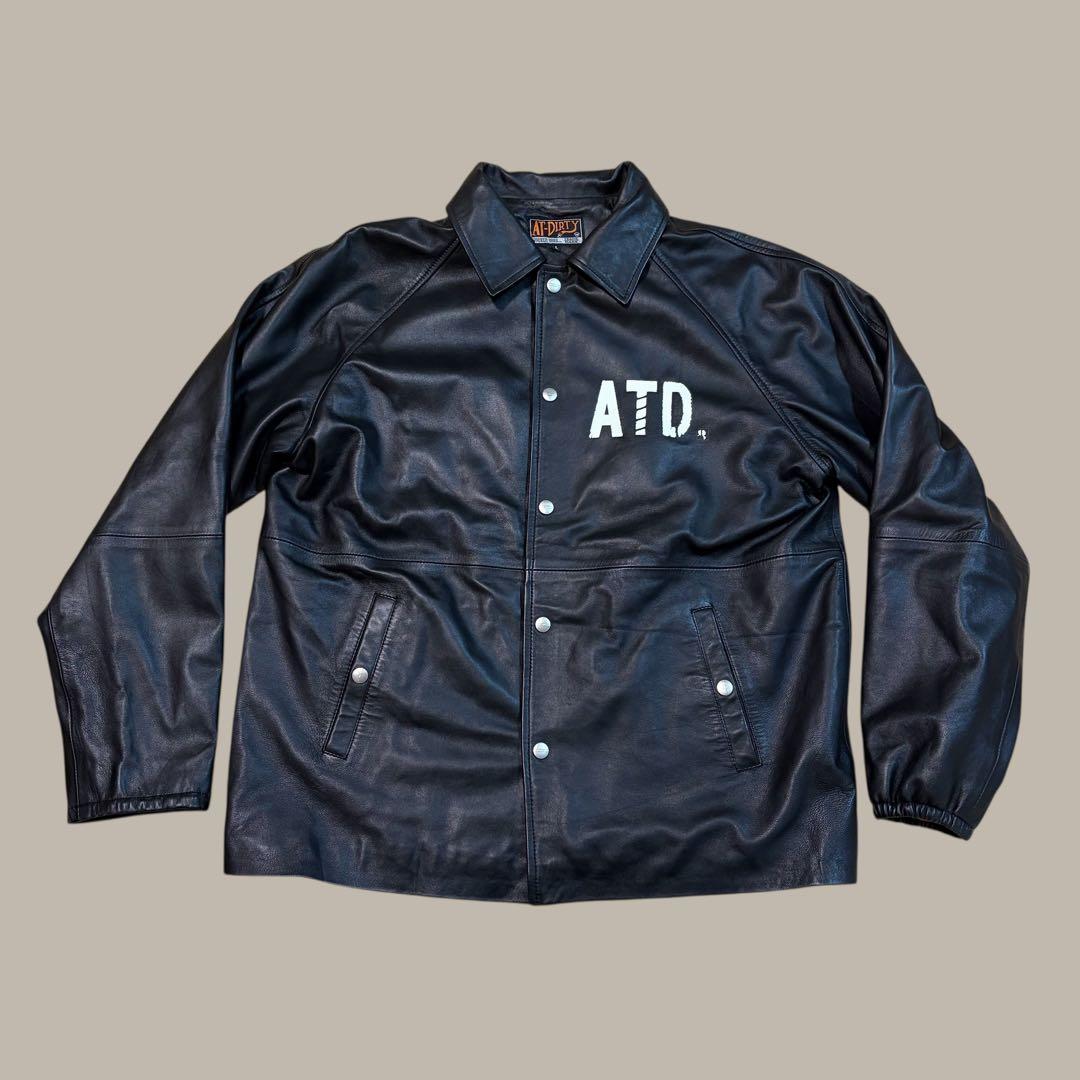 ★美品★ AT-DIRTY レザー コーチジャケット　ラグラン