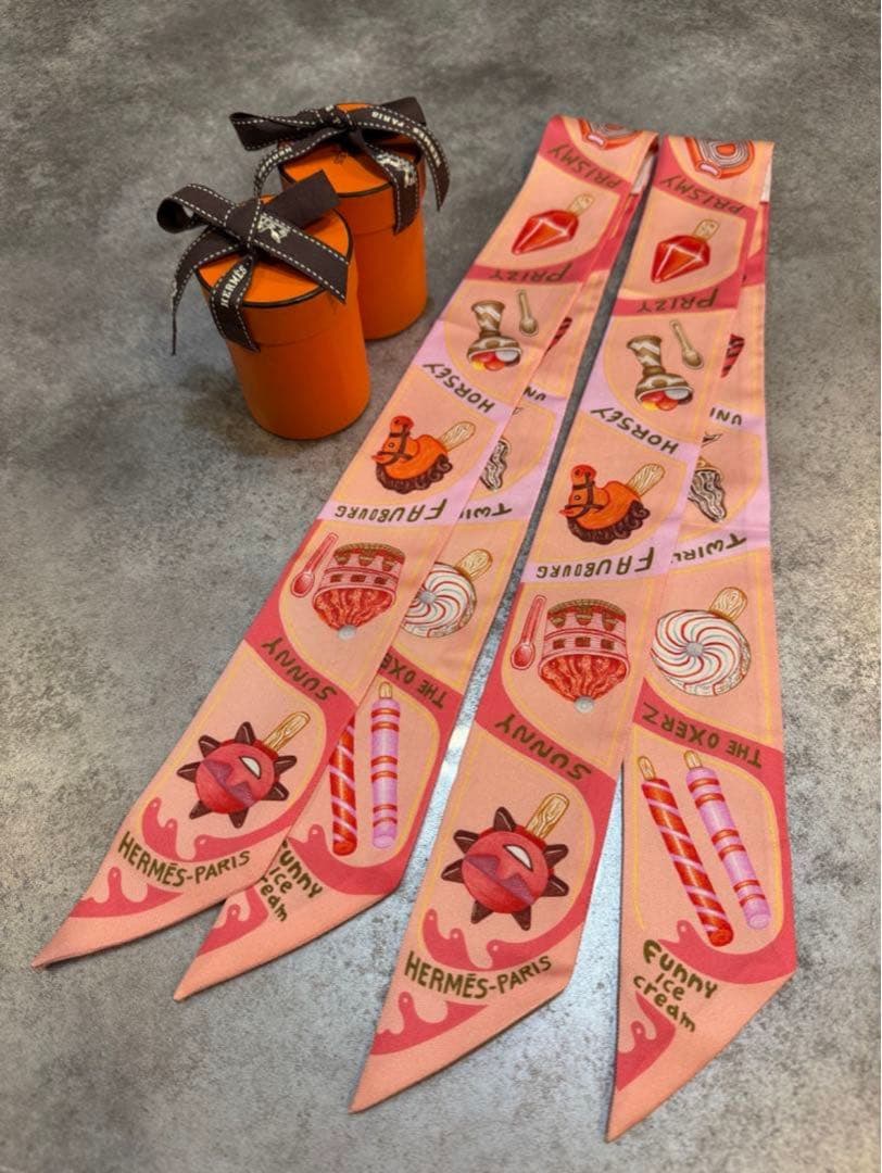 HERMESツイリーファニーアイスクリーム2本　【希少】