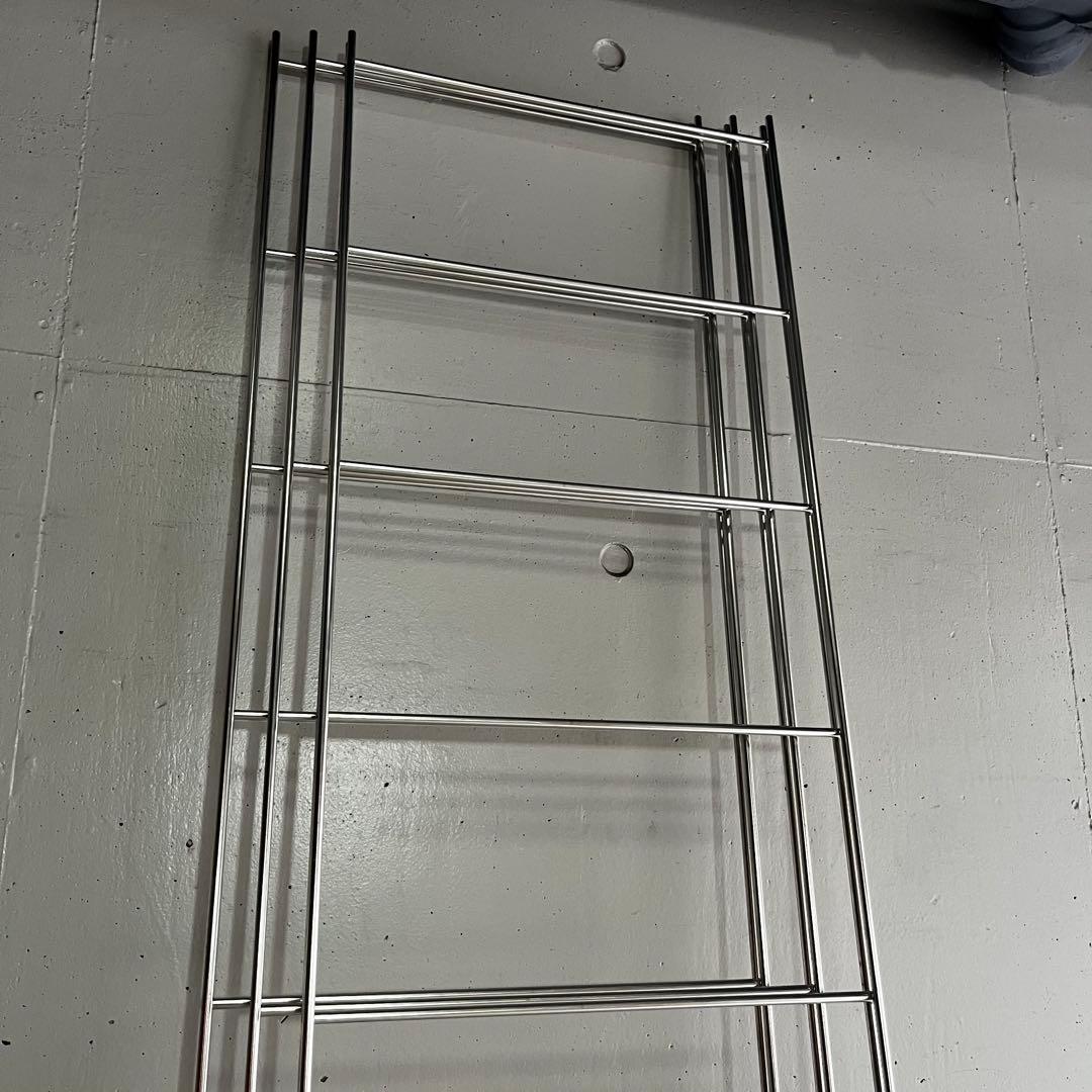 にこ★無印ステンレスユニットシェルフ・帆立特大３個セットとオーク材棚板4枚