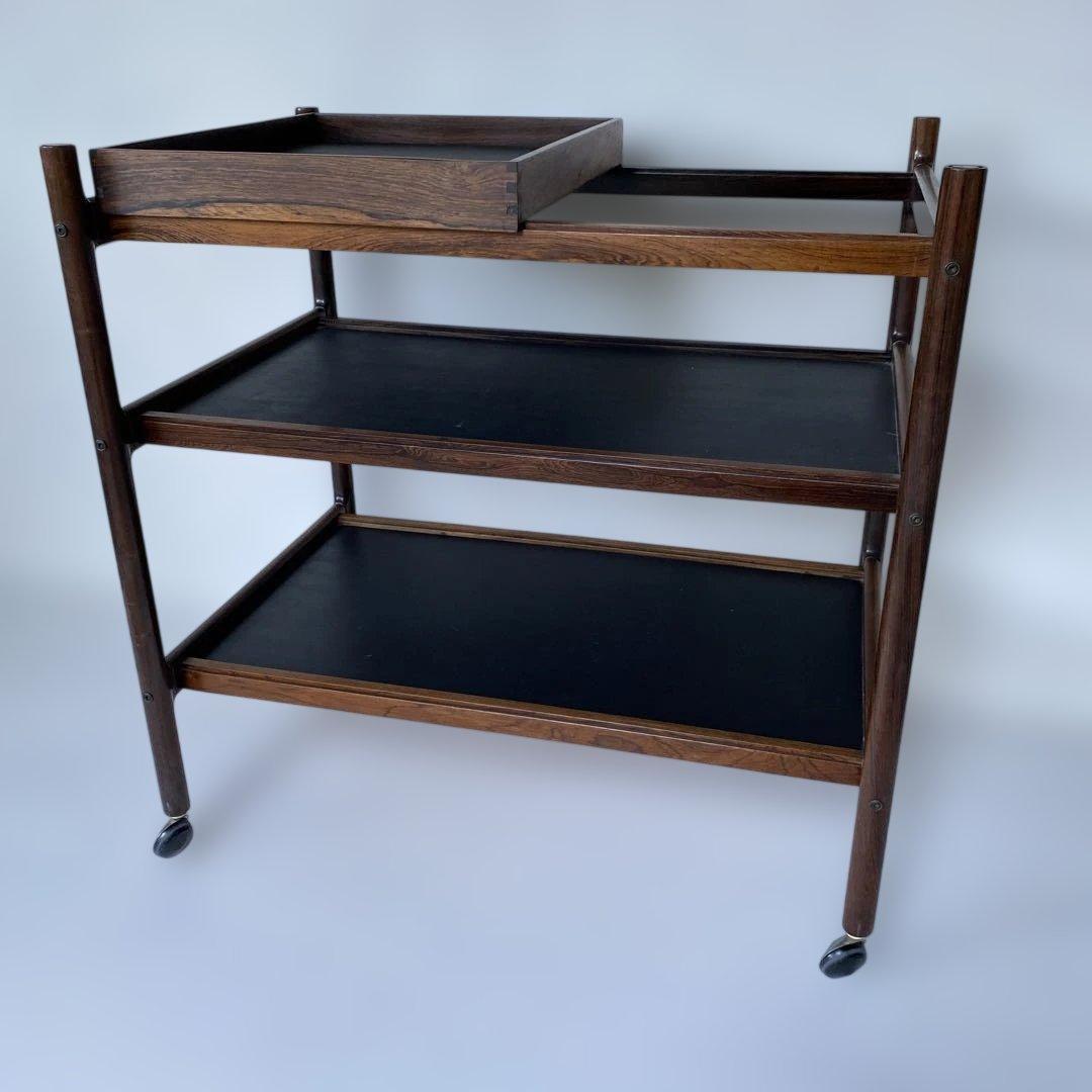 1960年代頃 デンマーク製 ローズウッド ワゴン トロリー