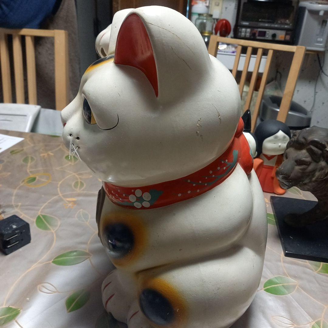 招き猫 約34cm 常滑の、金運上昇猫の置物