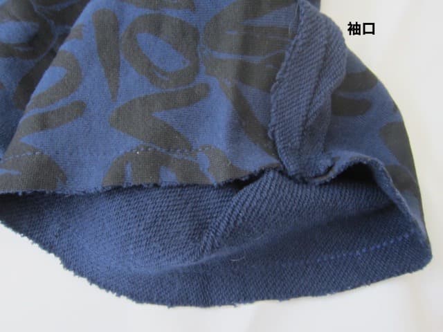 衣類07／Sサイズ：salsationサルセーション　クロップドトレーナー　紺色