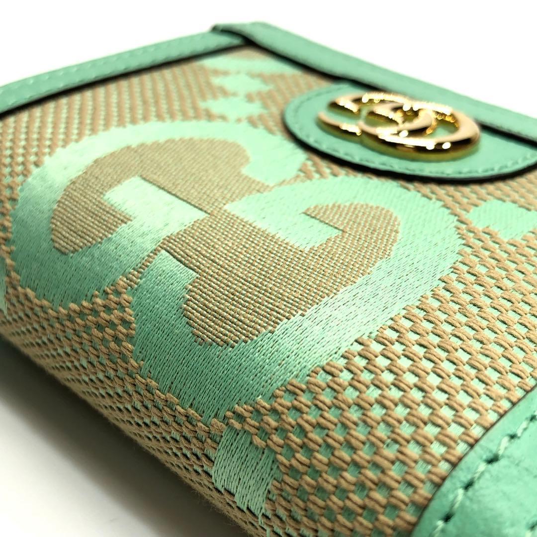 未使用✨希少 箱付 グッチ オフィディア ジャンボG コンパクトウォレット