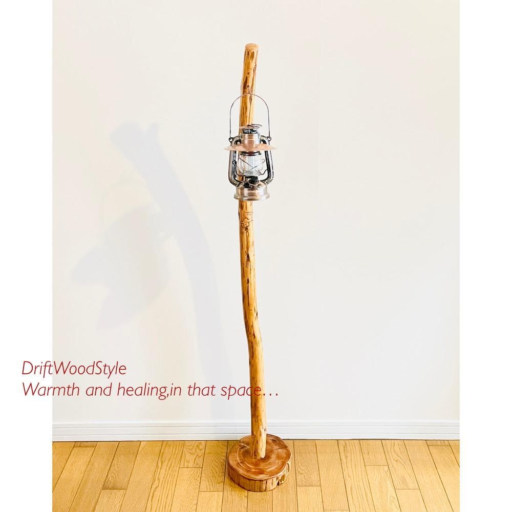 大サイズの天然流木のランプスタンド 置物 北欧 照明 ランタン N12
