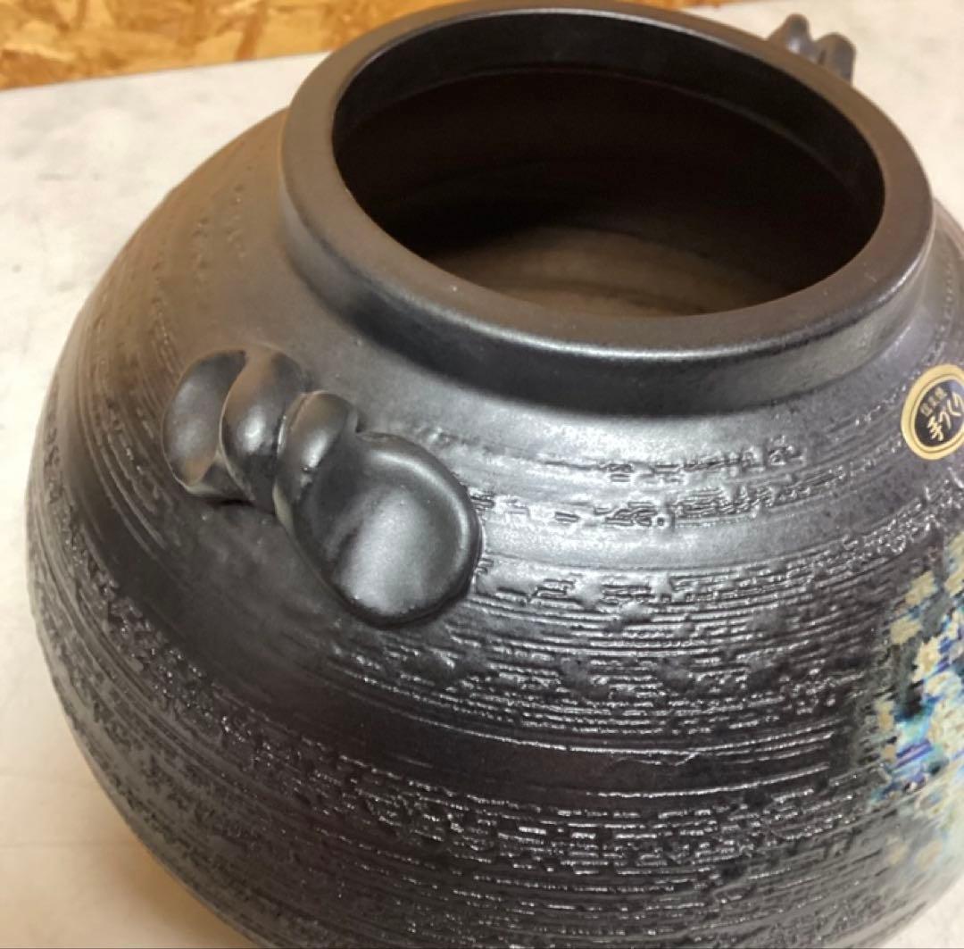 信楽焼 花瓶 和陶器 置物（O95)