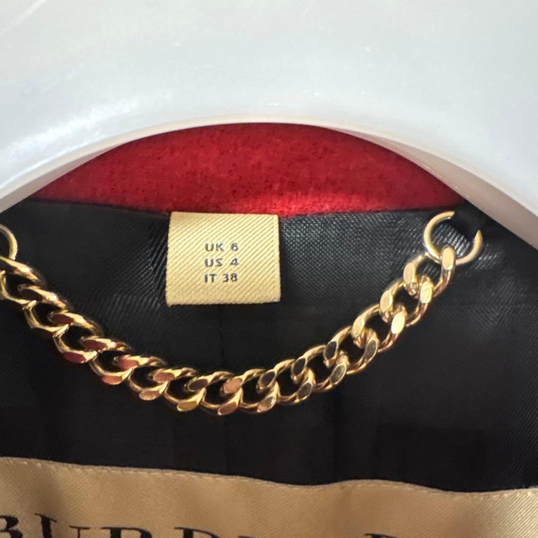 BURBERRY レッド チェスターコート UK6