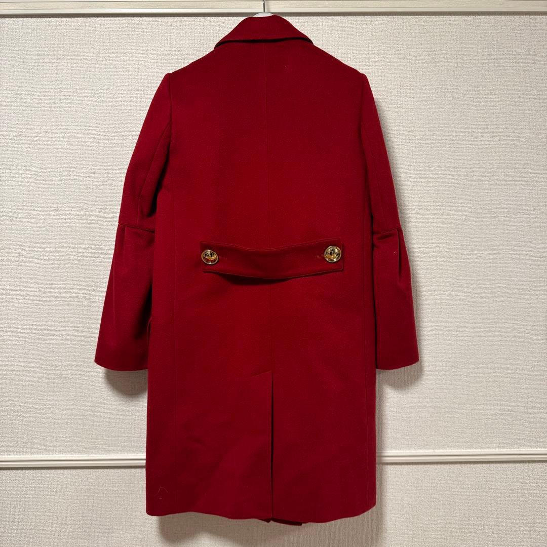 BURBERRY レッド チェスターコート UK6