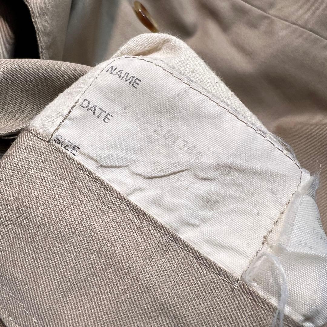 【美品】80s 英国製 アクアスキュータム ダブルトレンチコート 36S