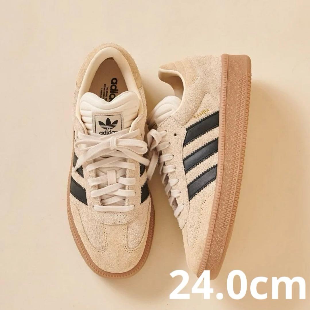 SNIDEL 限定 アディダス スニーカー 厚底 adidas サンバ 24