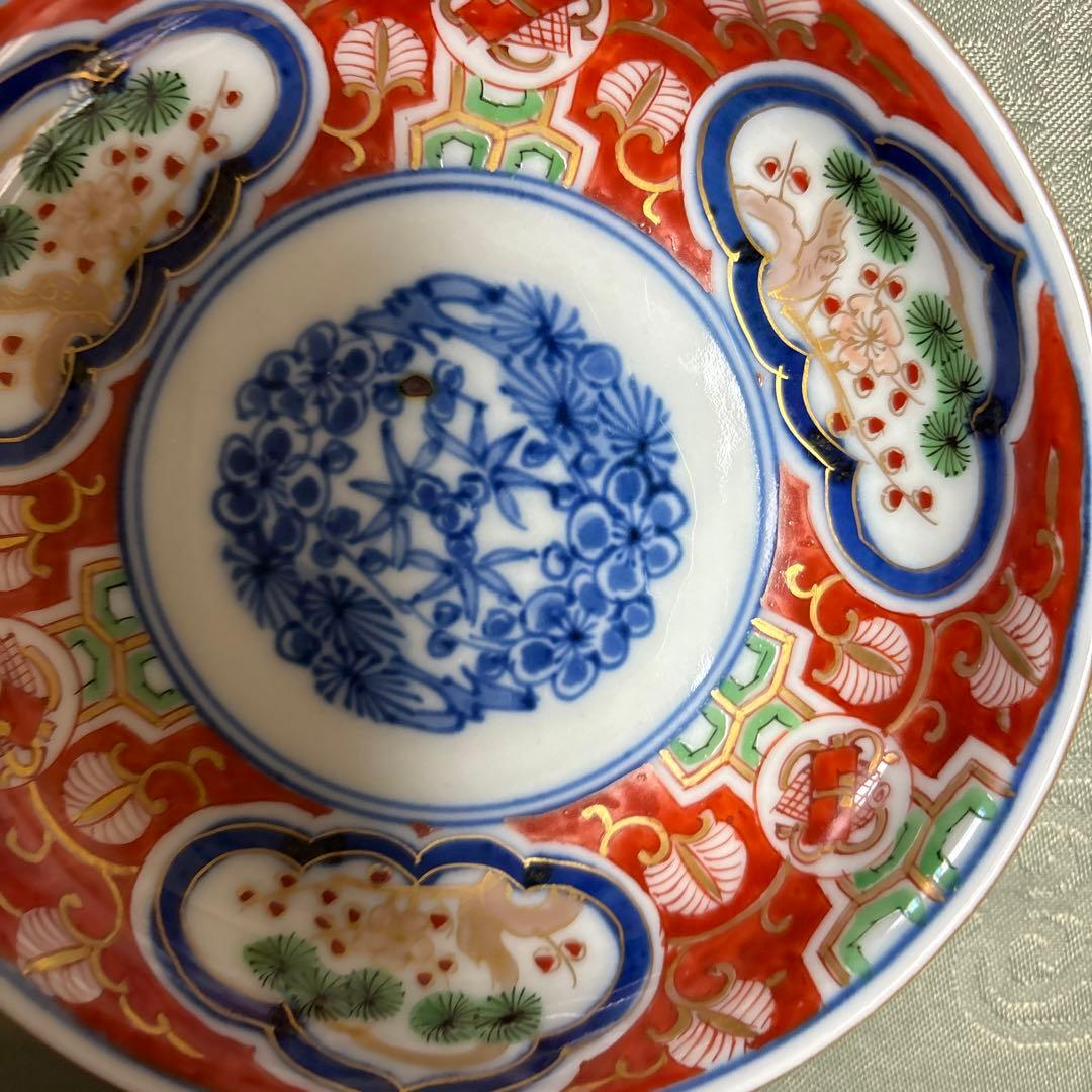 古伊万里上手11.5cm皿5枚　 　　江戸時代