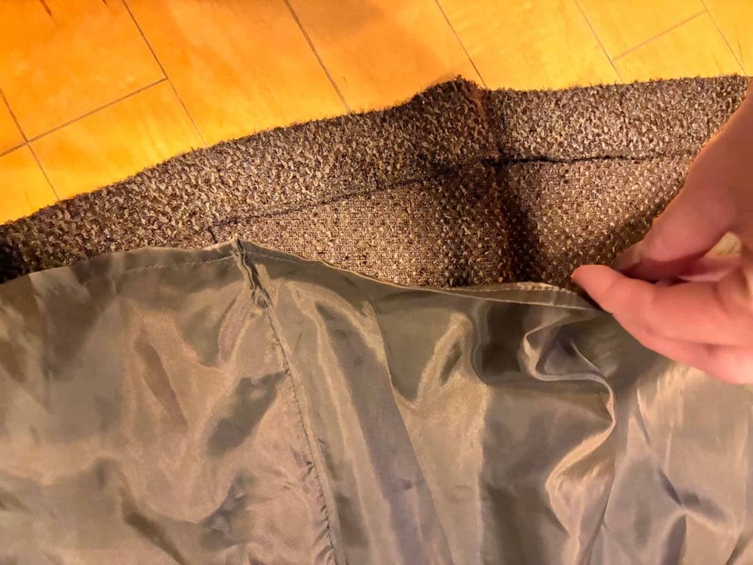 rienda コート 25オーバーネックシンデレララインコート マルチ ブラウン