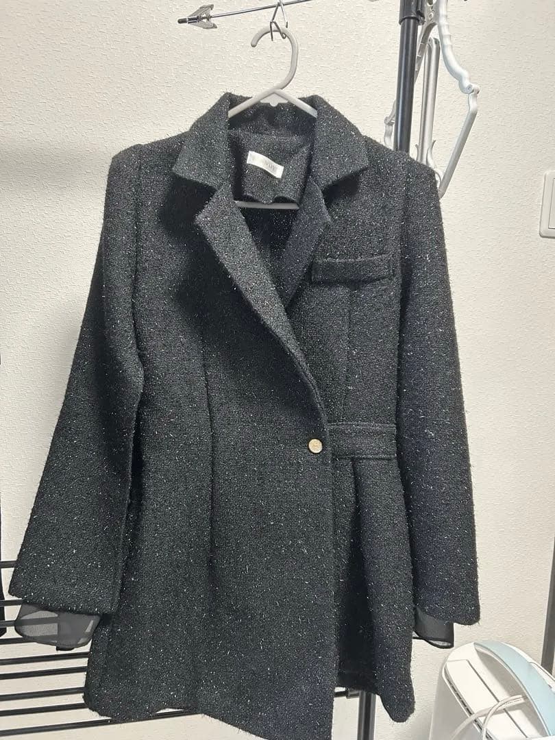 【Randy】スリーブスリットウールコンビネゾン