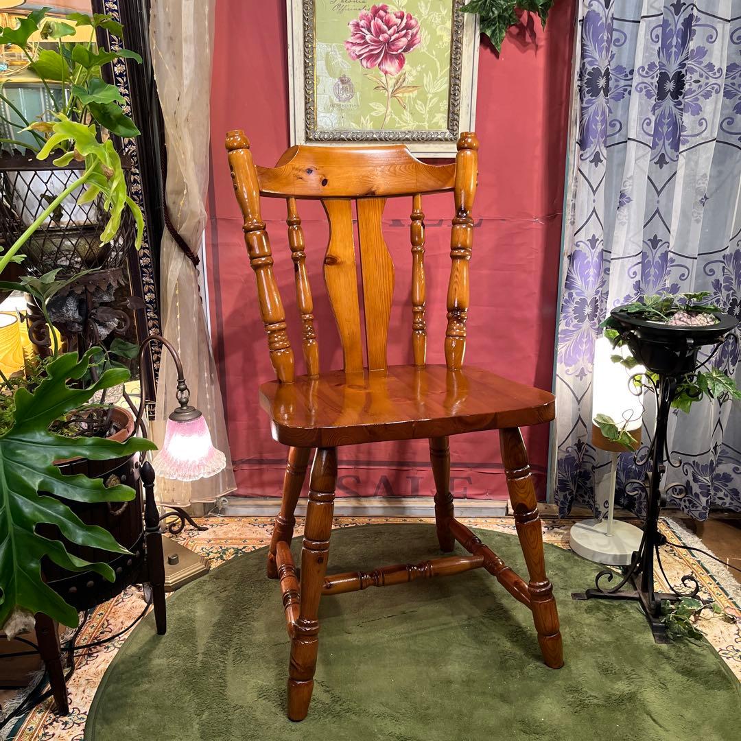 三村 　オールドパイン　80’s ヴィンテージ スピンドルレッグ　チェア