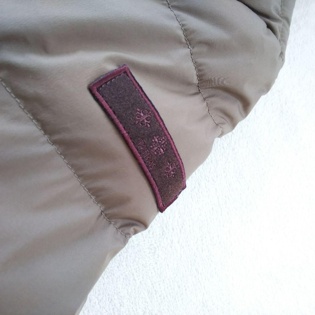 【美品 L】TATRAS タトラス 最高級 ダウンジャケット ベージュコート