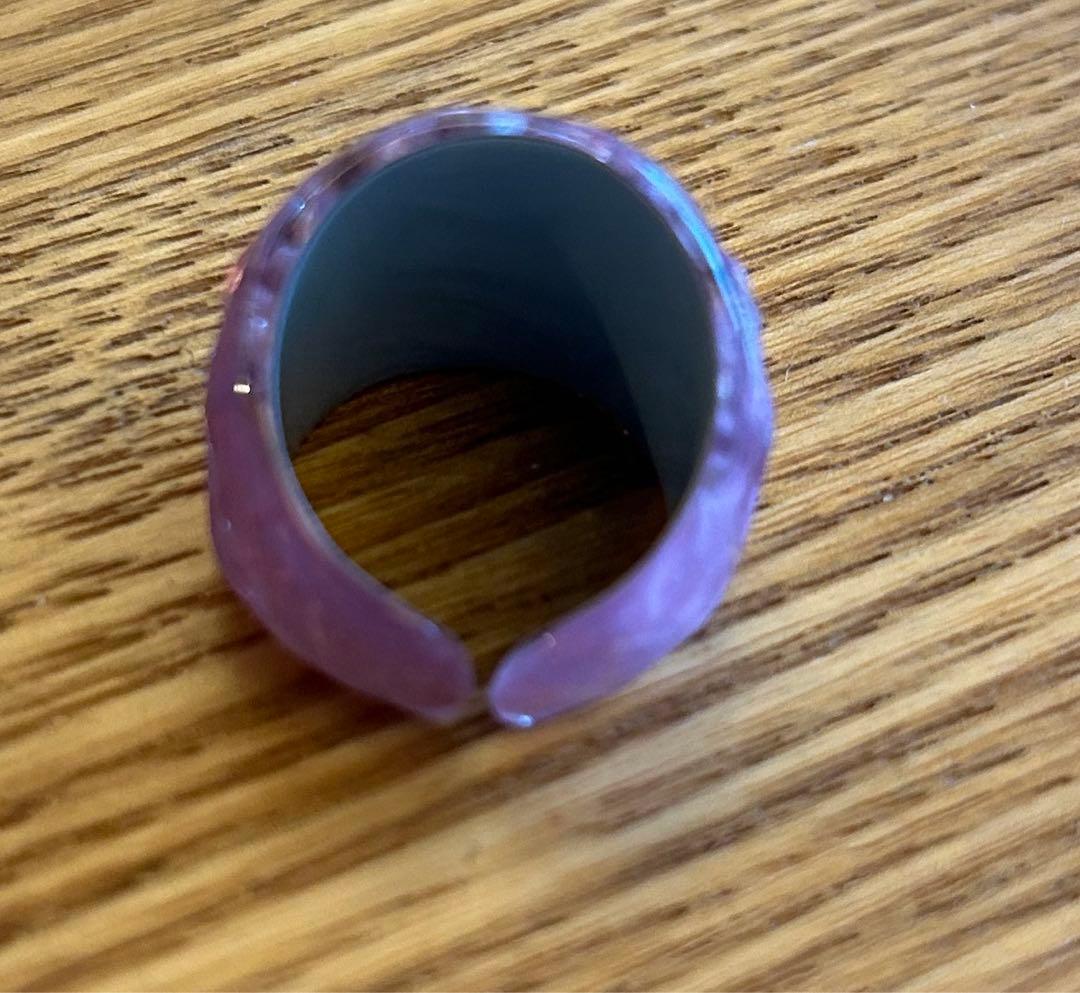 Harraca ハンドメイド ピンク ストーンリング