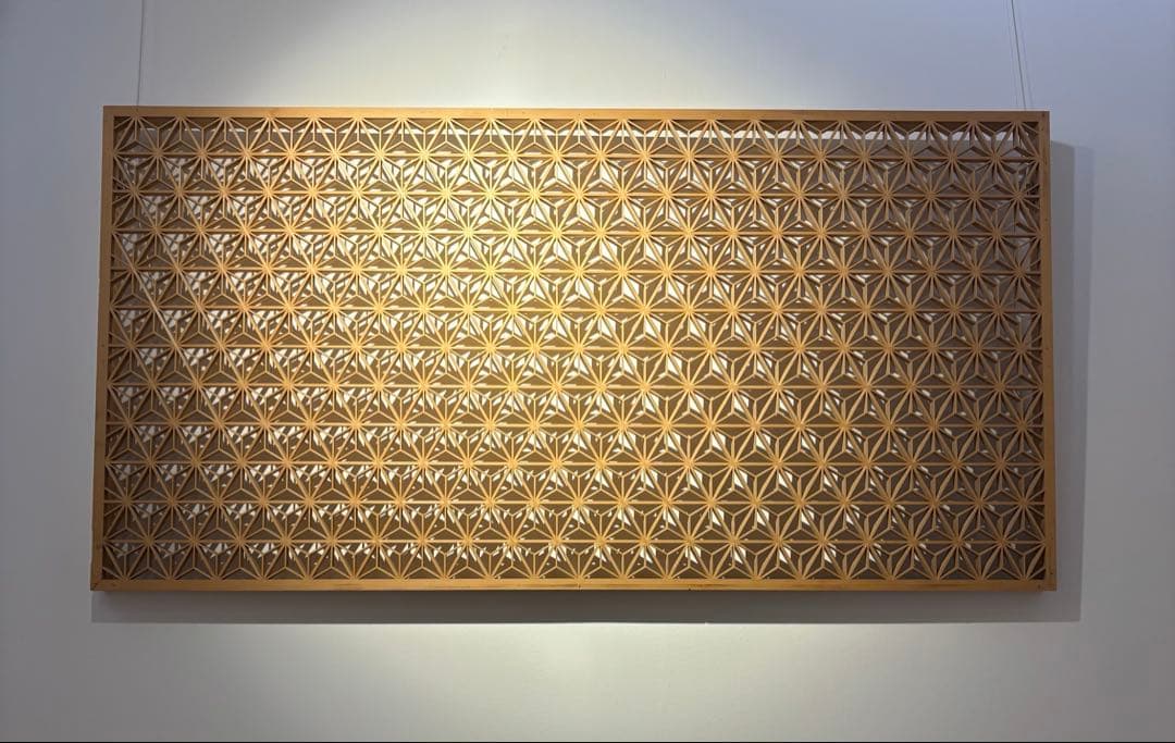 日本の伝統工芸「組子細工」　装飾パネル　3枚セット