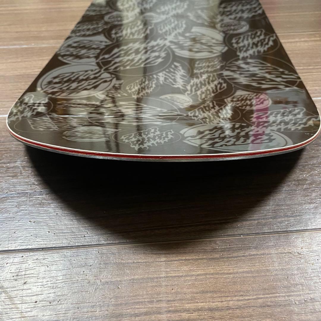 【美品】SANTA CRUZ スノーボード 153cm フレームロゴ