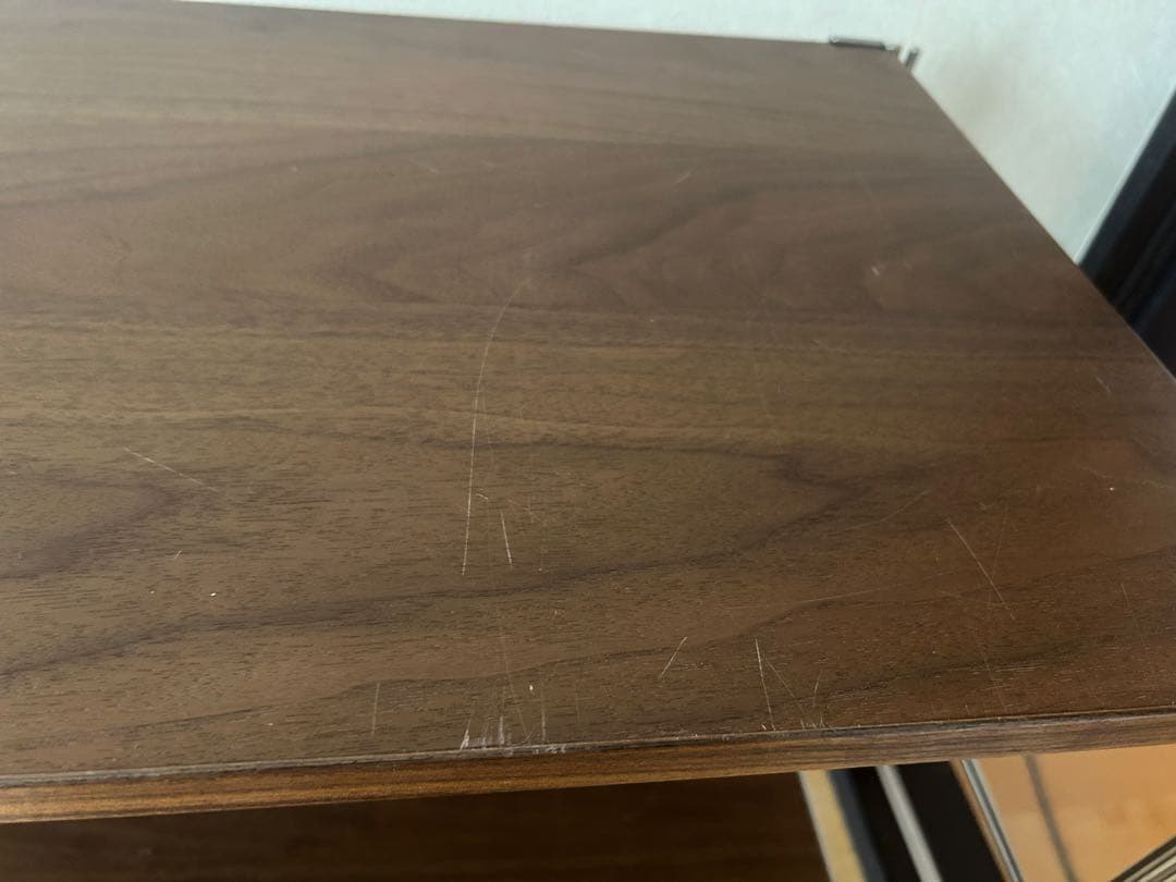 ステンレスユニットシェルフ　ウォールナット材　棚板3枚です！