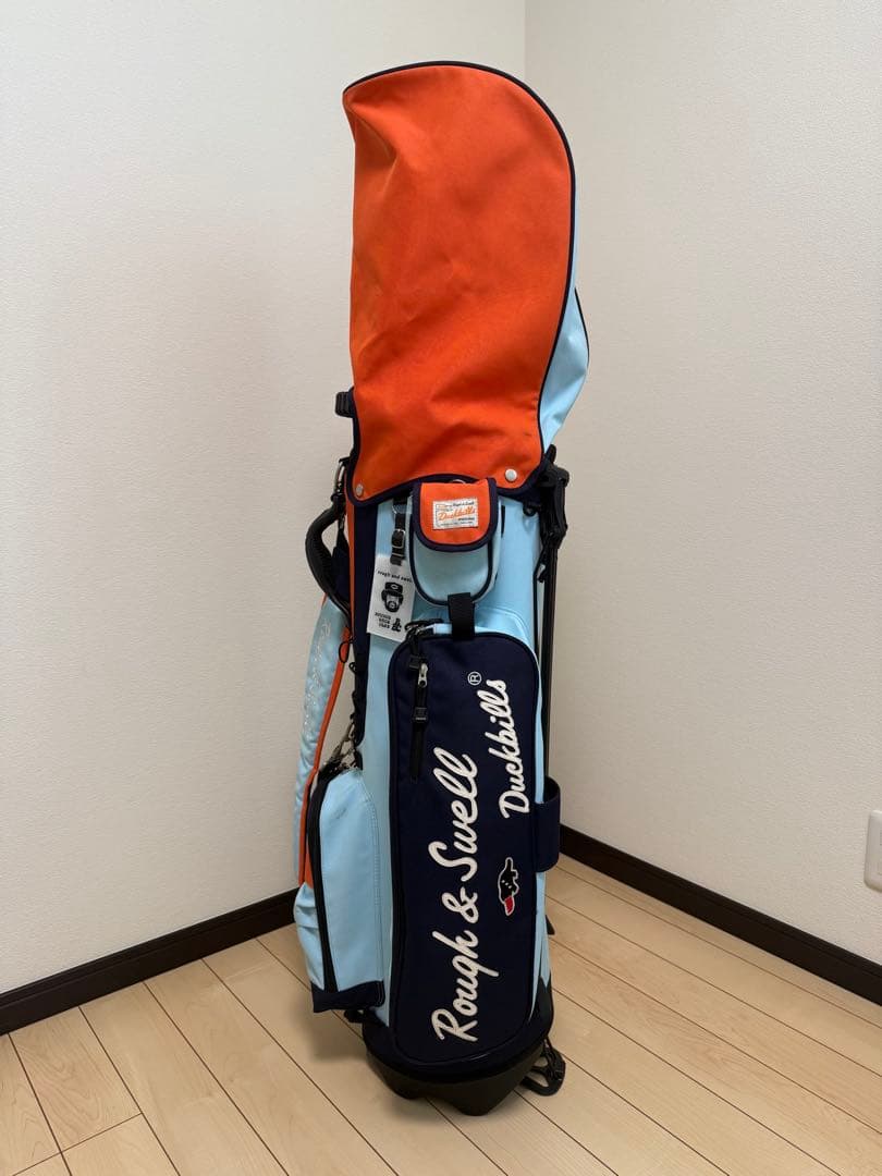 Rough & Swell キャディバッグ 水色・オレンジ