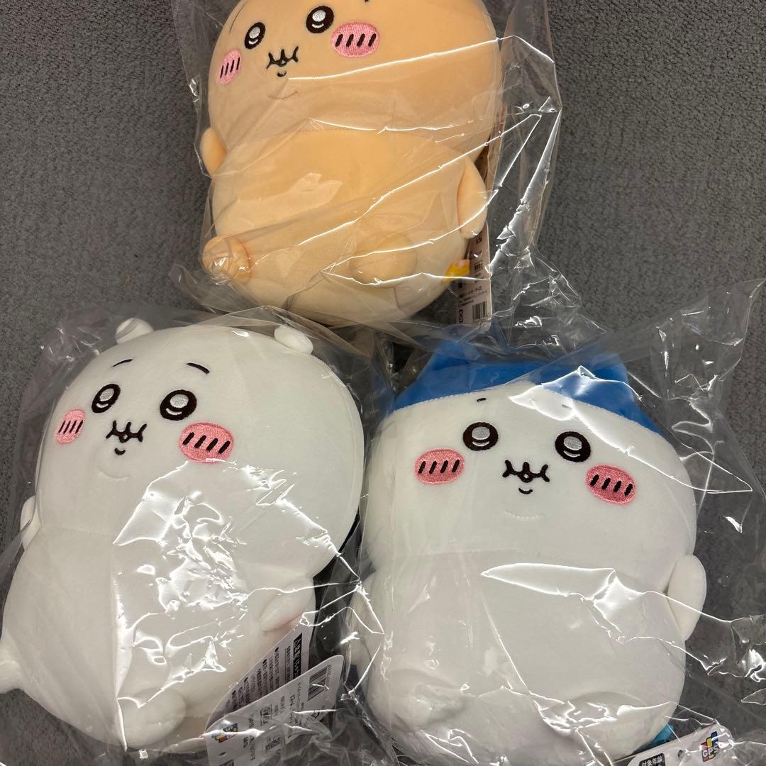 新品　ちいかわ　ぼっちゃり　手乗りぬいぐるみ　3種　セット