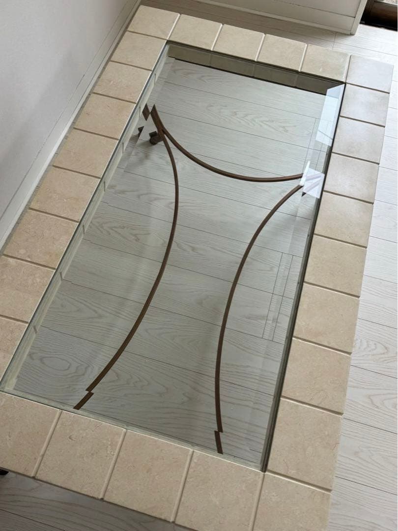 DREXEL HERITAGE ドレクセルヘリテイジ ガラスセンターテーブル