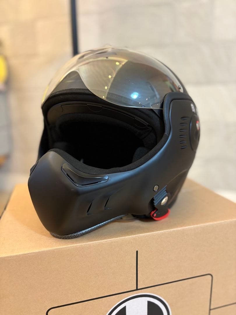 ぼ*ん様 ROOF BOXER フルフェイスヘルメット マットブラック