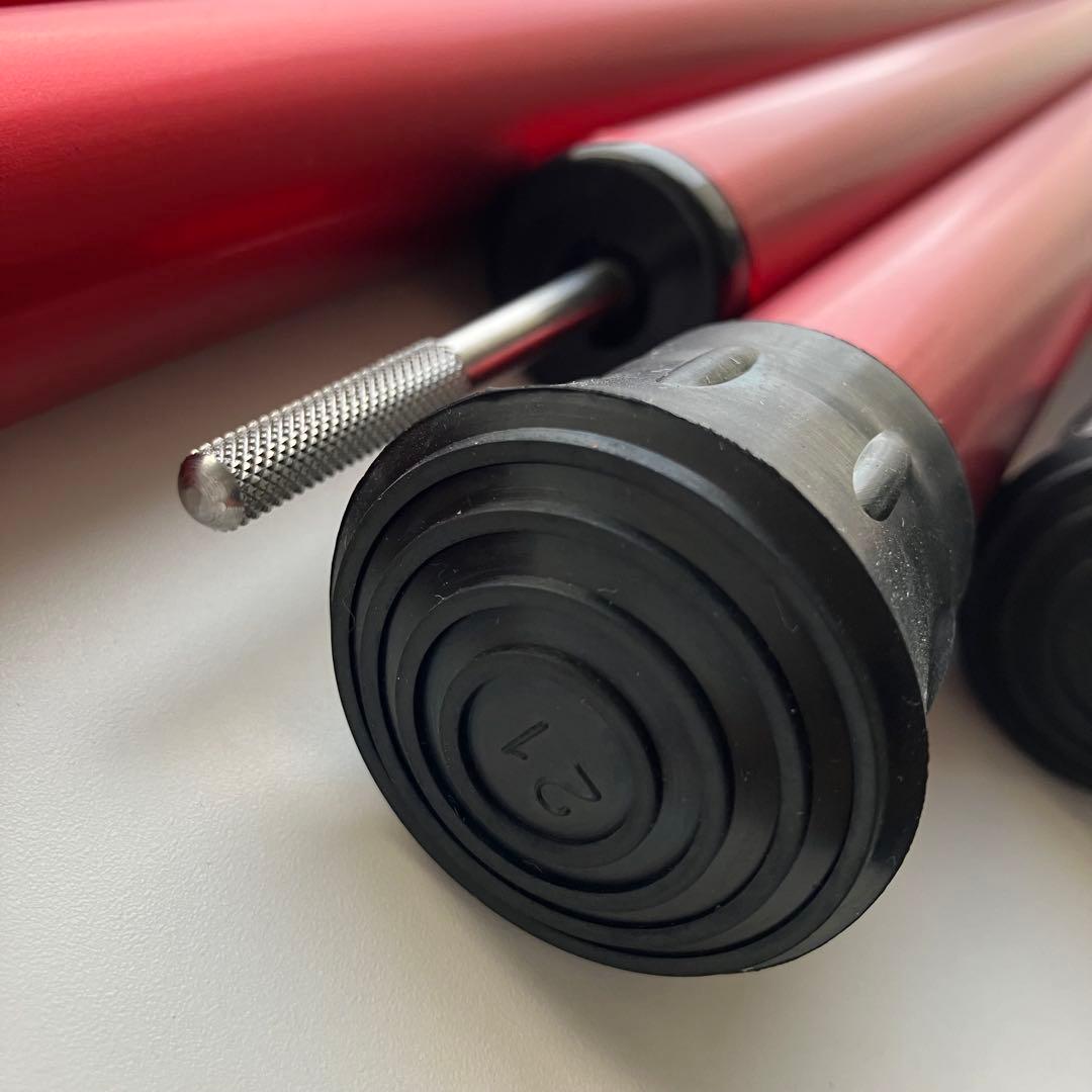 スノーピーク　ウイングポール　レッド　280cm 2本セット