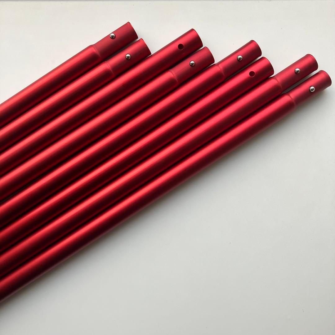 スノーピーク　ウイングポール　レッド　280cm 2本セット