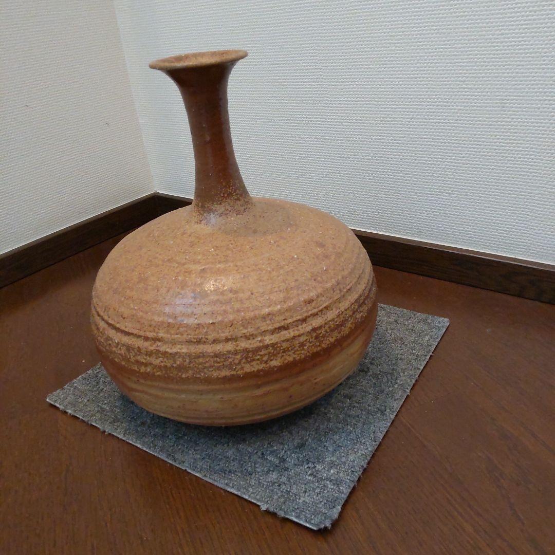 尻張り花入れ　備前焼　33