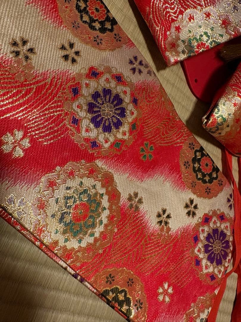 g*m様 七五三　正絹　総絞り　黒　グレー　7歳　フルセット　作り帯　オシャレ