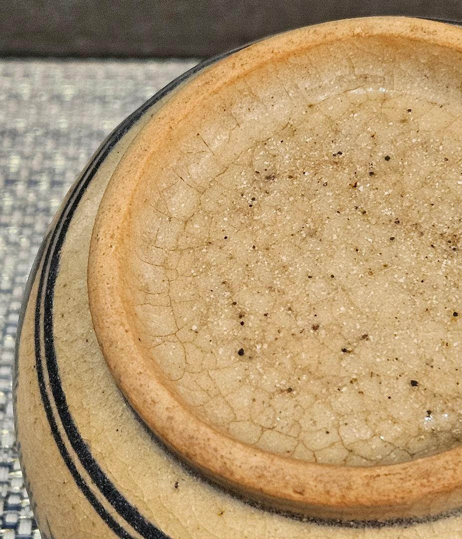 17〜18世紀　中国古陶磁器　南方系　古安南　安南染付　海老に藻の図　茶碗茶道具