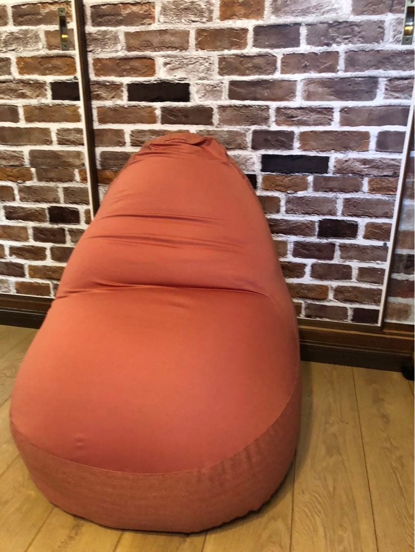 【美品】カバー付き ビーズクッション