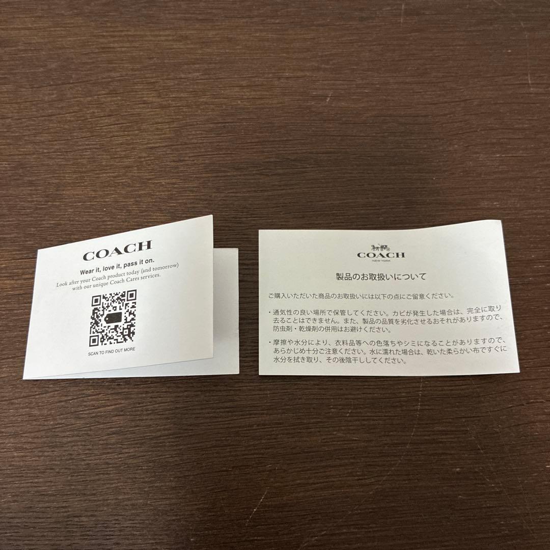 COACH コーチ　CU371　クロスグレインレザー　二つ折り財布　未使用品