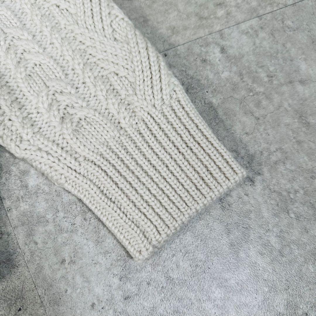 美品 BATONER バトナー ケーブルニット BN-17FL-016 サイズ1