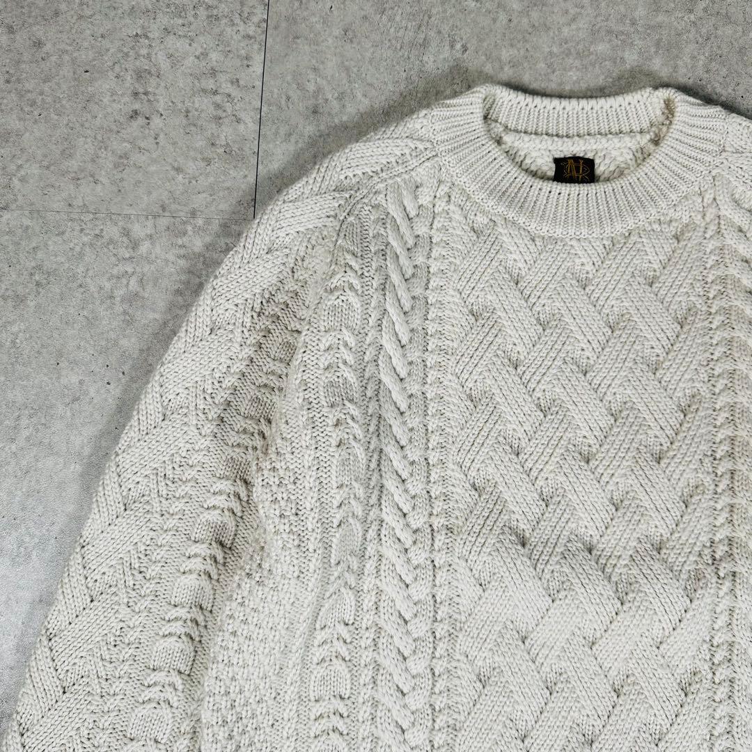 美品 BATONER バトナー ケーブルニット BN-17FL-016 サイズ1