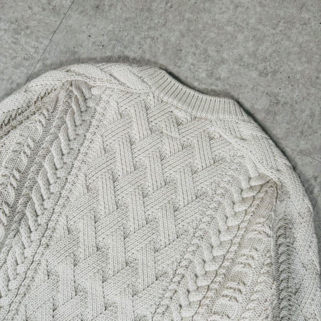 美品 BATONER バトナー ケーブルニット BN-17FL-016 サイズ1