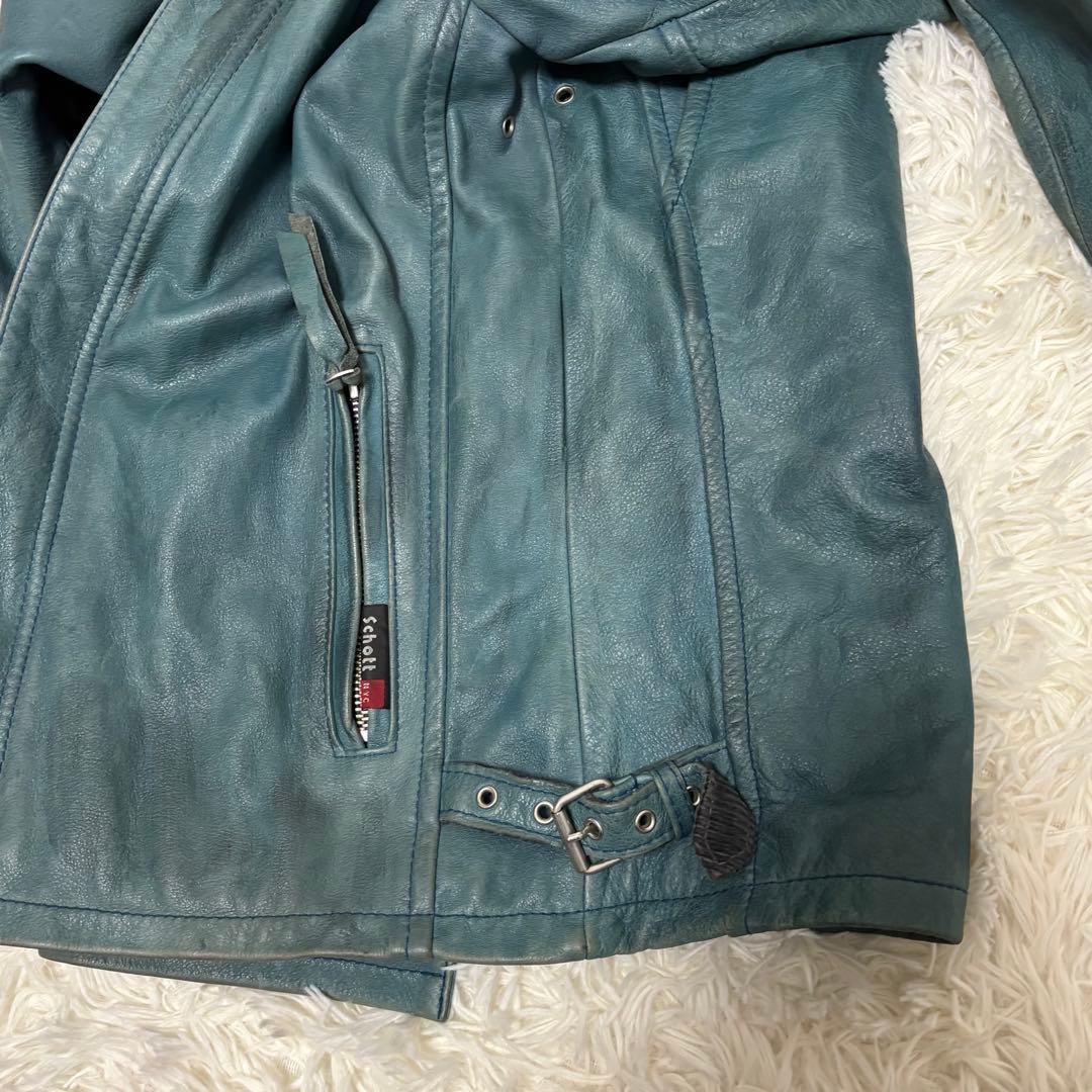 【希少色】 Schott ライダースジャケット シングル ヴィンテージ M