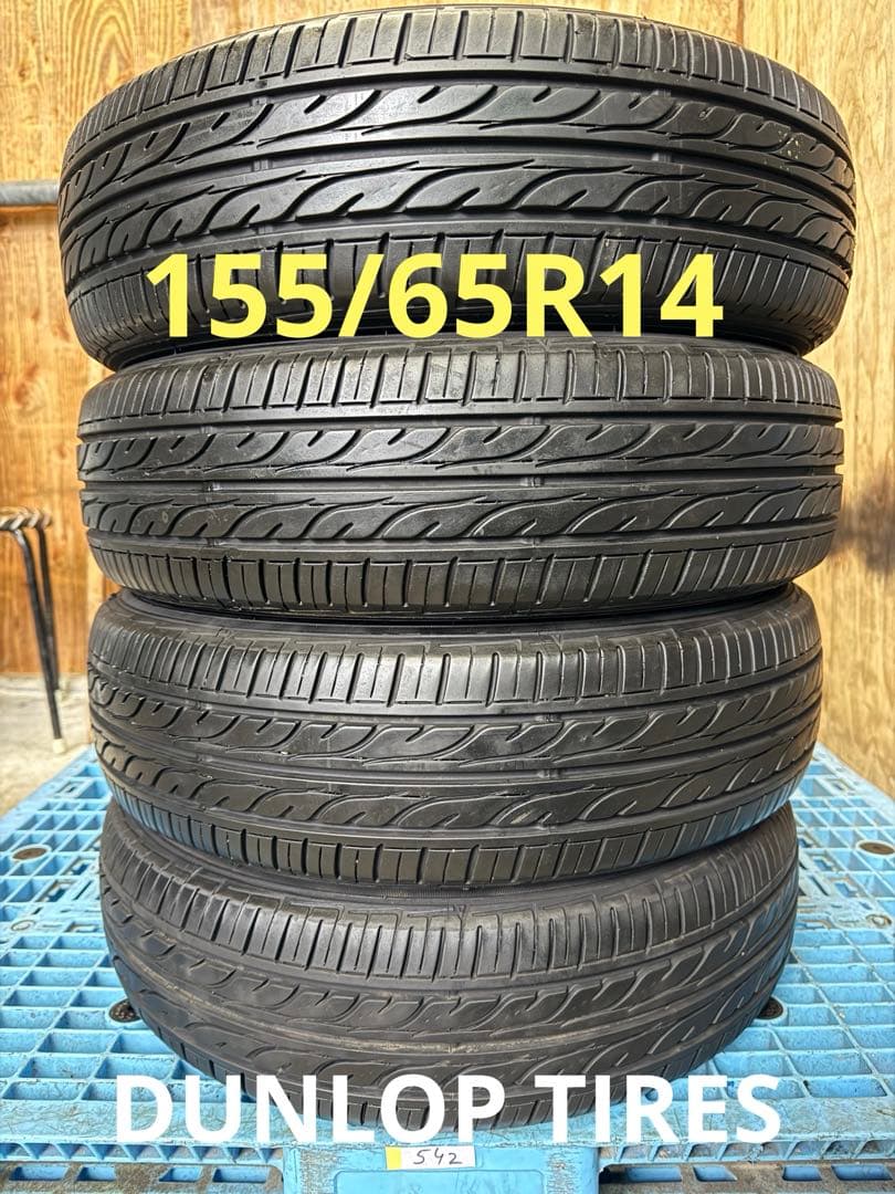タイヤ・ホイール (542)155/65R14 DUNLOP EC202
