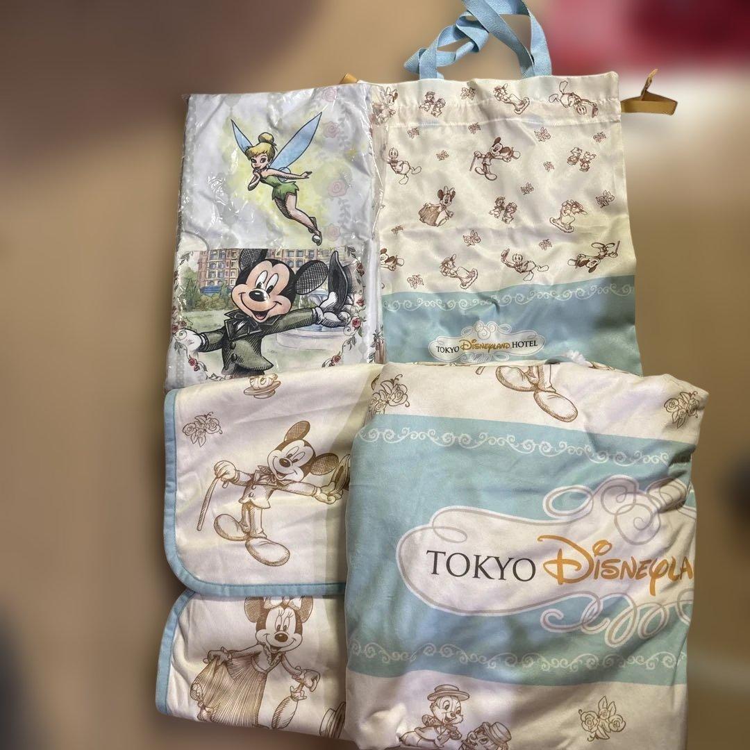 東京ディズニーランドホテル宿泊者限定　布団カバー枕カバーブランケット&巾着セット