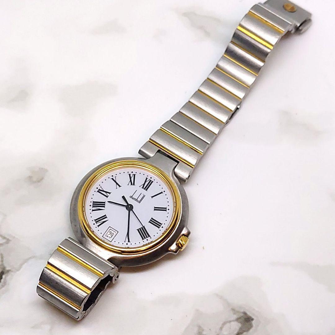 Dunhill ダンヒル ローマン クォーツ レディース 腕時計　デイト