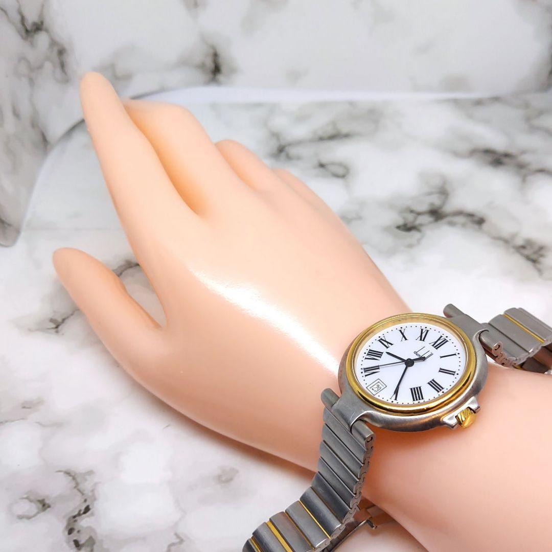 Dunhill ダンヒル ローマン クォーツ レディース 腕時計　デイト