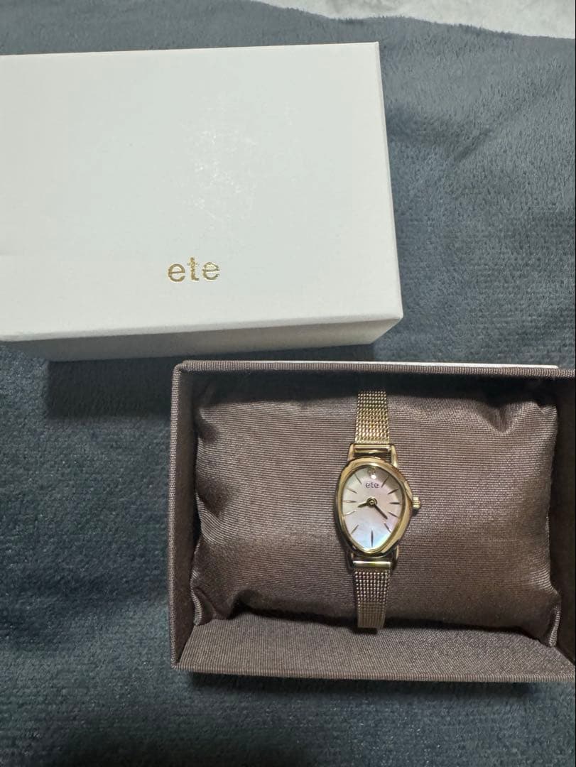 ete ダイヤモンド ジェムフェイス メッシュベルト ウォッチ