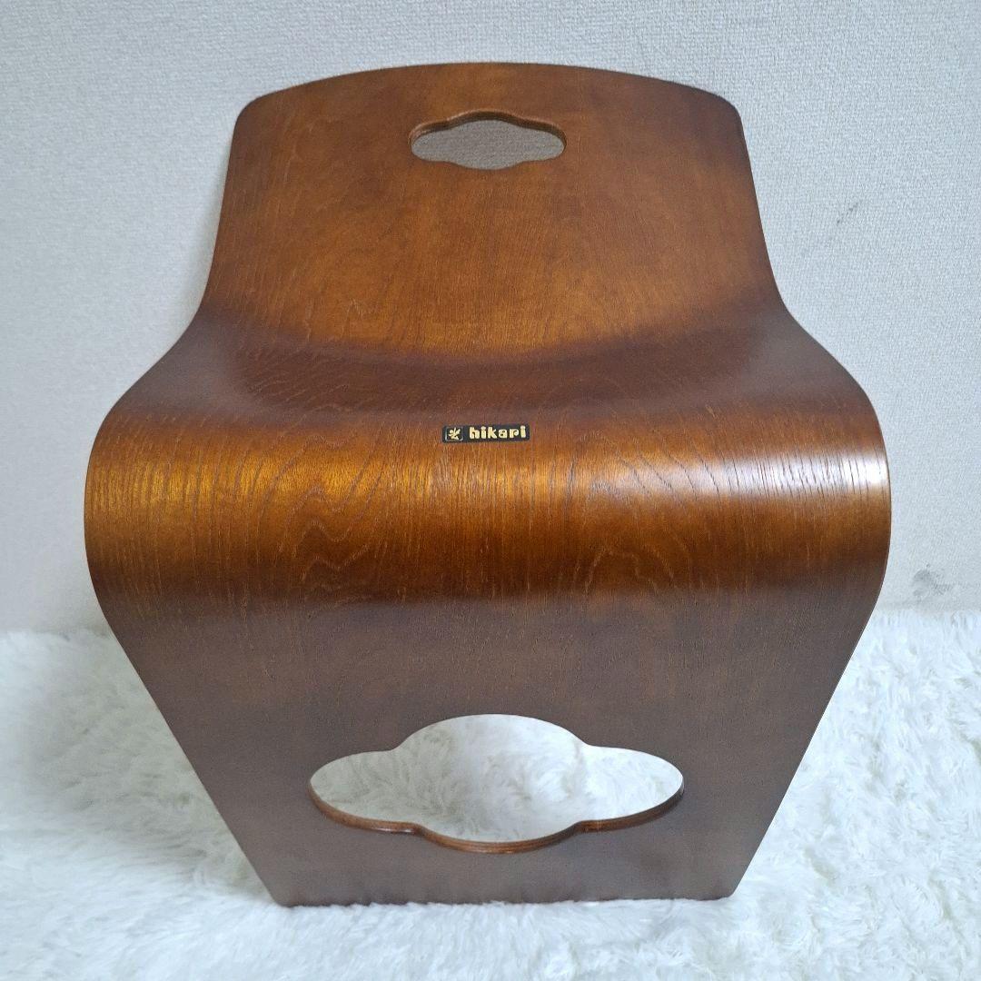 【美品】光製作所 木製座椅子 曲げ座椅子 和座椅子 旅館椅子 6脚セット