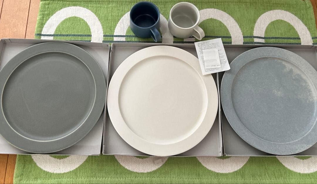 〔だんご様〕イイホシユミコ プレート（L）約28㎝ 3枚