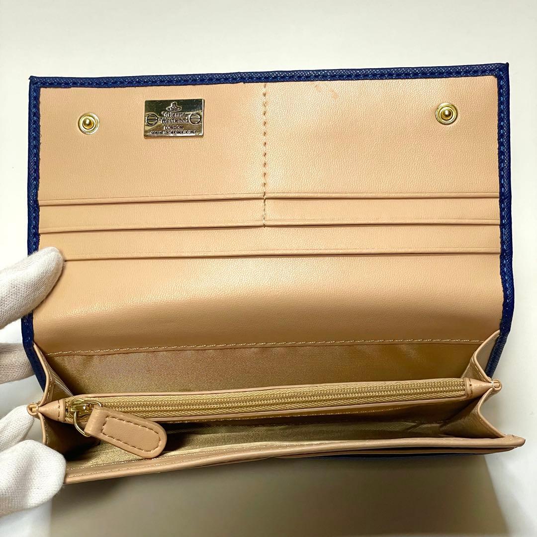 【いちごちゃん】Vivienne Westwood 二つ折り財布 ブルー