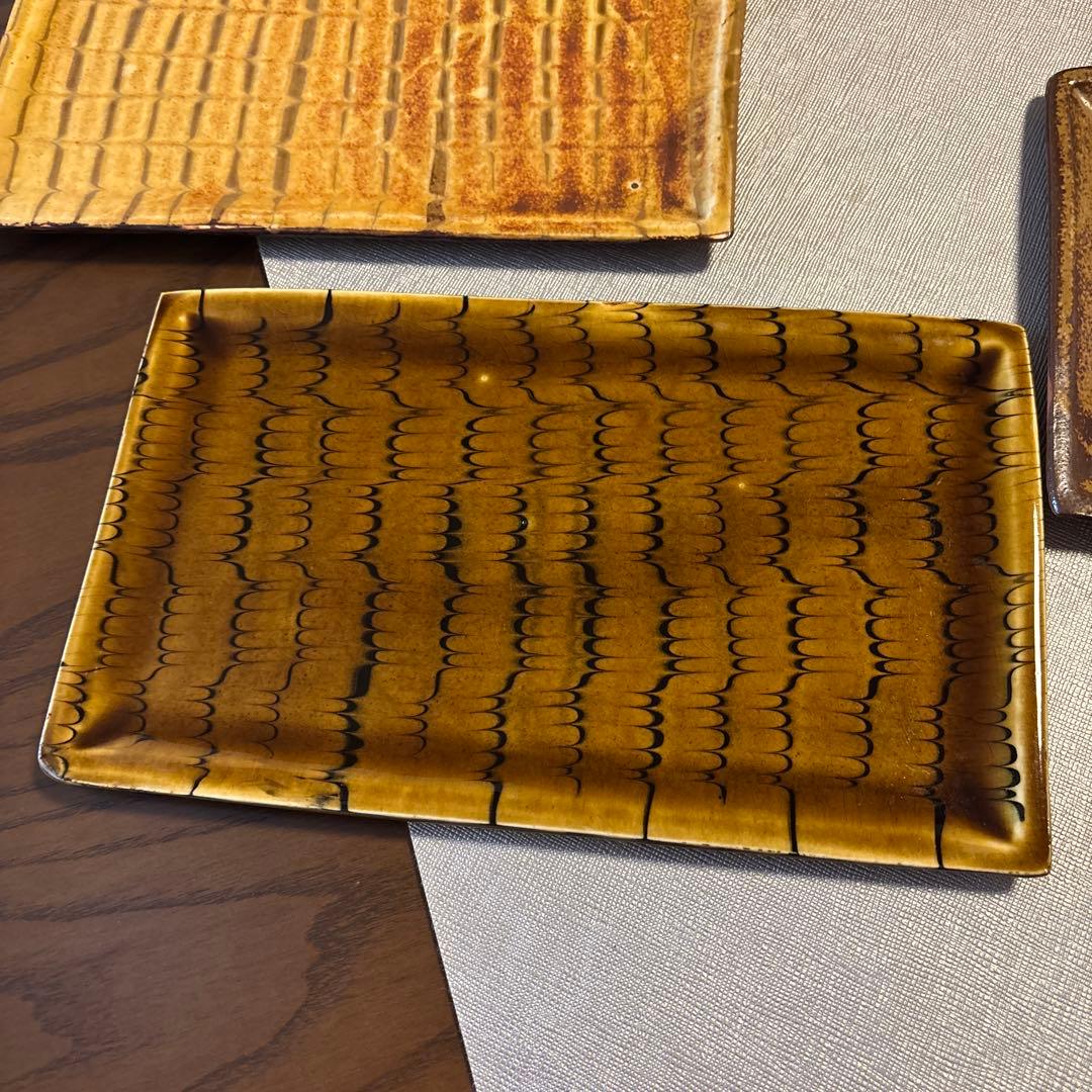 Ｋ*o様 スリップウェア　角皿　５枚セット