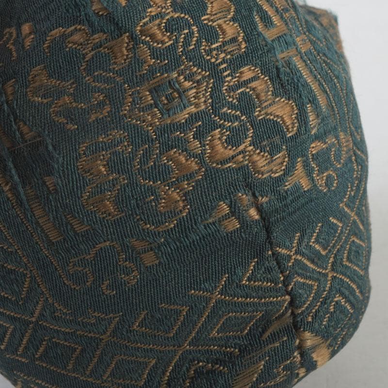 タイ古陶磁　スンコロク　宋胡禄　唐草文　盒子　香合　仕覆付　V　9902